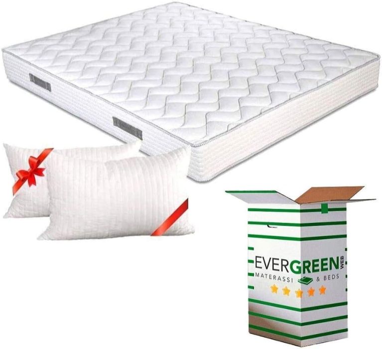 EVERGREENWEB Matelas 140x190 cm, Mousse Anatomique Haute Résilience, Épaisseur 20 cm, Système Triple Couche, 7 Zones de Confort