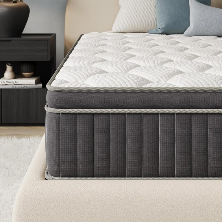 TXO Matelas 180x200 Ferme H4, 25 cm Matelas Ressorts Ensachés Renforcés | Soutien Ferme, Sans Creux, Structure 10 Couches Hybride Matelas